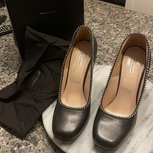 DRIES VAN NOTEN size 9 never worn. Black with diamonds around. Box &dust bags